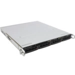 Сервер Supermicro CSE-813MTQ-R400CB SMR0147 (1U Rack, Xeon E-2224, 3400 МГц, 4, 8, 1 x 8 ГБ, LFF 3.5", 4)