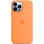 Аксессуары для смартфона Apple Чехол iPhone 13 Pro Max Silicone Case with MagSafe – Marigold MM2M3ZM/A
