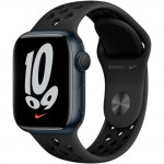 Apple Watch Nike Series 7 GPS, 41mm Midnight Aluminium Case with Anthracite/Black Nike Sport Band MKN43GK/A