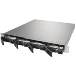 Дисковая системы хранения данных СХД Qnap Сетевой RAID-накопитель, 4 отсека для HDD, стоечное исполнение, с двумя блоками питания. Четырехъядерный Intel Celeron J1900 2,0 ГГц, 4ГБ. TS-453U-RP (Rack)