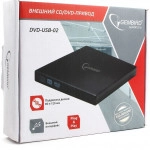 Оптический привод Gembird Внешний DVD-привод DVD-USB-02