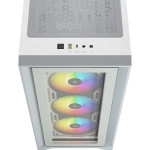Корпус Corsair iCUE 4000X RGB White CC-9011205-WW (Игровые, Midi-Tower)