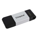 USB флешка (Flash) Kingston Data Traveler 80 (Silver-Black) DT80/128GB (128 ГБ)