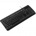 Клавиатура 2E KS120 USB Black с белой подсветкой 2E-KS120UB (Проводная, USB)