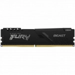 ОЗУ Kingston FURY Beast Black Gaming Memory KF437C19BB1/16 (DIMM, DDR4, 16 Гб, 3733 МГц)