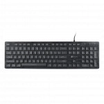 Клавиатура Oklick 550ML черный USB slim Multimedia LED 1061617 (Проводная, Type-A)