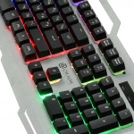 Клавиатура Oklick 747G Frozen Grey USB 1103526 (Проводная, Type-A)