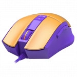 Мышь A4Tech L65 Max желтый фиолетовый L65 MAX/ROYAL VIOLET (Игровая, Проводная)