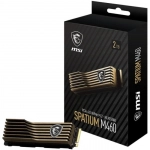 Внутренний жесткий диск MSI SPATIUM M460 PCIe 4.0 NVMe M.2 2TB HS (SSD (твердотельные), 2 ТБ, M.2, NVMe)