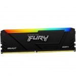 ОЗУ Kingston FURY Beast Black RGB KF426C16BB2A/8 (DIMM, DDR4, 8 Гб, 2666 МГц)