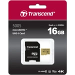 Флеш (Flash) карты Transcend TS16GUSD500S (16 ГБ)