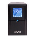 Источник бесперебойного питания SVC V-650-L-LCD/A2 (Линейно-интерактивные, Напольный, 650 ВА, 390)