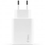 Ttec SmartCharger Duo USB-C+USB-A Travel Charger 2.4A White 2SCS25B (2.4)