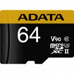 Флеш (Flash) карты ADATA microSDXC Class 10 + adapter SD AUSDX64GUII3CL10-CA1 (64 ГБ)