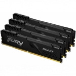 ОЗУ Kingston Fury Beast KF436C18BBK4/128 (DIMM, DDR4, 128 Гб (4 х 32 Гб), 3600 МГц)