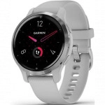 Garmin Venu 2S Silver Bezel with Mist Gray Case and Silicone Band 010-02429-12