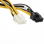 Аксессуар для сервера Supermicro 8-Pin CPU to 8-Pin PCIe 30cm GPU Power Cable CBL-PWEX-0665