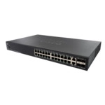 Коммутатор Cisco SF550X-24 SF550X-24-K9-EU (100 Base-TX (100 мбит/с), 4 SFP порта)
