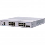 Коммутатор Cisco CBS250 Smart CBS250-16T-2G-EU (1000 Base-TX (1000 мбит/с), 2 SFP порта)