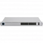 Коммутатор Ubiquiti UniFi Switch 24 PRO USW-PRO-24 (1000 Base-TX (1000 мбит/с), 2 SFP порта)