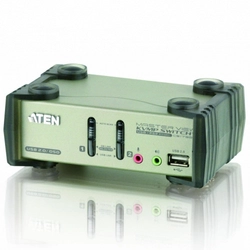 KVM-переключатель ATEN 2-Port PS/2-USB VGA/Audio KVMP™ Switch CS1732B-AT-G