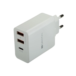 Переходник Canyon Сетевое зарядное устройство мульти-USB высокой мощности, 2.4A CNE-CHA08W