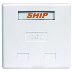 Сетевая розетка SHIP 2-port RJ-45 UTP Cat.6 A184-2