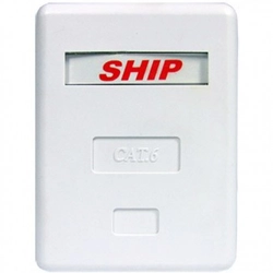 Сетевая розетка SHIP 1-port RJ-45 FTP Cat.6 A185-1