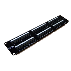 Патч-панель TWT 48 портов, UTP, кат.6, 2U TWT-PP48UTP/6 (48 портов, UTP, Cat. 6)
