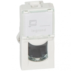 Сетевая розетка Legrand MOSAIC 5e UTP белый 076551