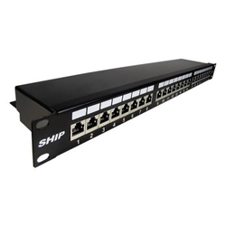 Патч-панель SHIP P200-24 (24 порта, FTP, Cat. 6a)