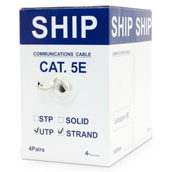 Кабель витая пара SHIP Кабель сетевой, D135S-P, Cat.5e, UTP, 305 м/б (Многожильный)