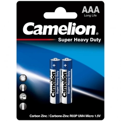 Батарейка CAMELION R03P-BP2B Super Heavy Duty
