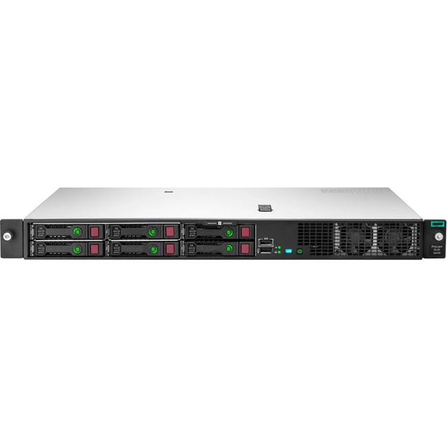 Сервер HPE ProLiant DL20 Gen10 P17081-B21 (1U Rack, Xeon E-2236, 3400 МГц, 6, 12, 1 x 16 ГБ, SFF 2.5", 4)