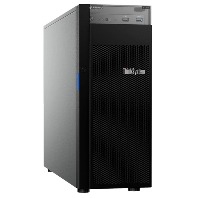 Сервер Lenovo ThinkSystem ST250 7Y45A049EA (Tower, Xeon E-2276G, 3800 МГц, 6, 12, 1 x 16 ГБ, LFF 3.5", 8)