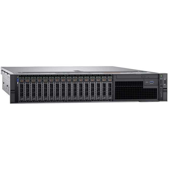 Сервер Dell PowerEdge R740 PER740RU3-45 (2U Rack, Xeon Gold 6244, 3600 МГц, 8, 24.75, 2 x 64 ГБ, SFF 2.5", 16, 2x 2.4 ТБ)