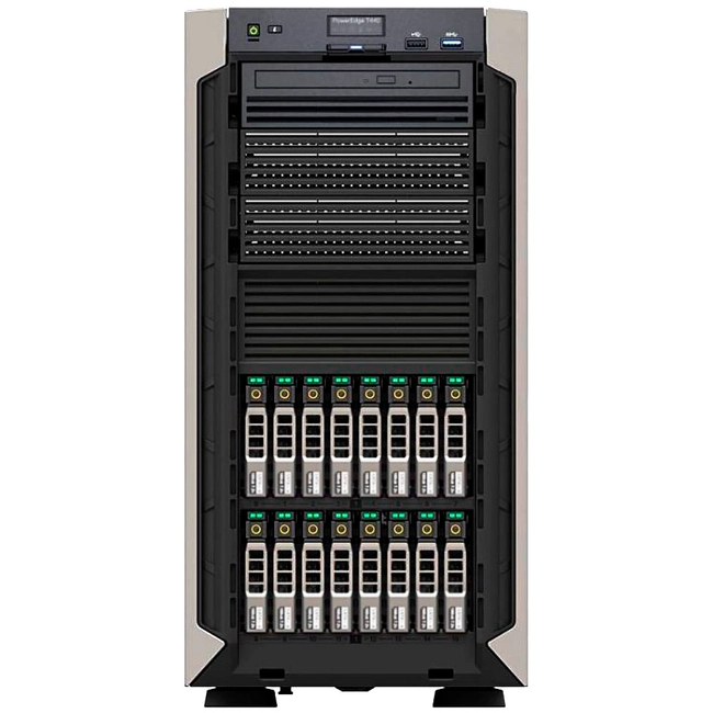 Сервер Dell PE T440 16B 210-ANMM-002 (Tower, Xeon Silver 4114, 2200 МГц, 10, 13.75, 4 x 32 ГБ, SFF 2.5", 16, 1x 1.8 ТБ)