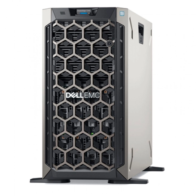 Сервер Dell PowerEdge T340 210-AQSN-27 (Tower, Xeon E-2124, 3300 МГц, 4, 8, 2 x 8 ГБ, LFF 3.5", 8, 4x 300 ГБ)