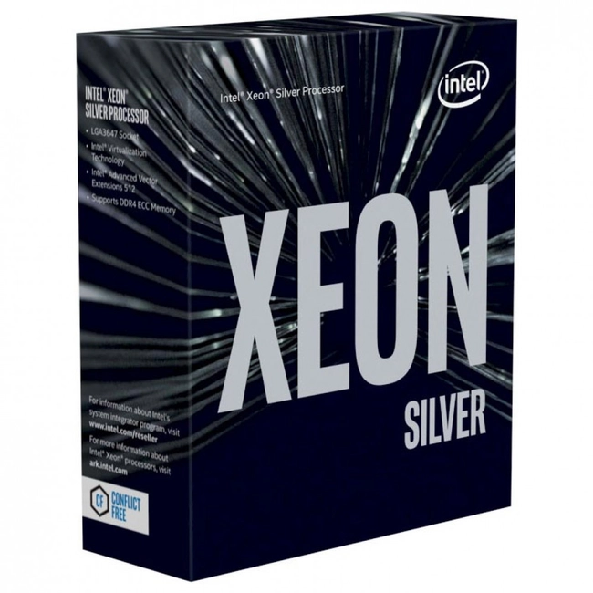 Серверный процессор Intel Xeon Silver 4210R BOX BX806954210R (Intel, 10, 2.4 ГГц, 13.75)
