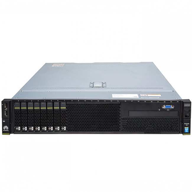 Сервер Huawei 2288H V5 02311XBK_server_K1 (2U Rack, Xeon Gold 6240, 2600 МГц, 18, 24.75, 10 x 64 ГБ, SFF 2.5", 8, 6x 3.84 ТБ)