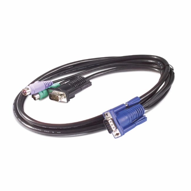 Кабель интерфейсный APC PS-2 Cable - 12 ft (3.6 m) AP5254 (D-SUB (VGA) - D-SUB (VGA))