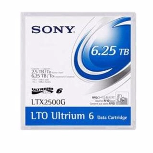 Ленточный носитель информации Sony Ultrium LTO6 LTX2500GN-LABEL (LTO-6, 1 шт)