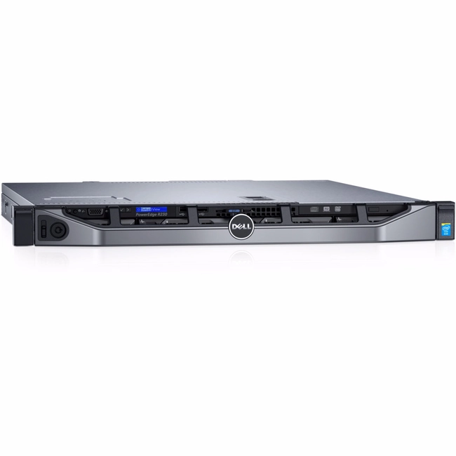 Сервер Dell PowerEdge R230 210-AEXB/051 (1U Rack, Xeon E3-1220 v6, 3000 МГц, 4, 8, 1 x 8 ГБ, LFF 3.5", 4, 1x 1 ТБ)