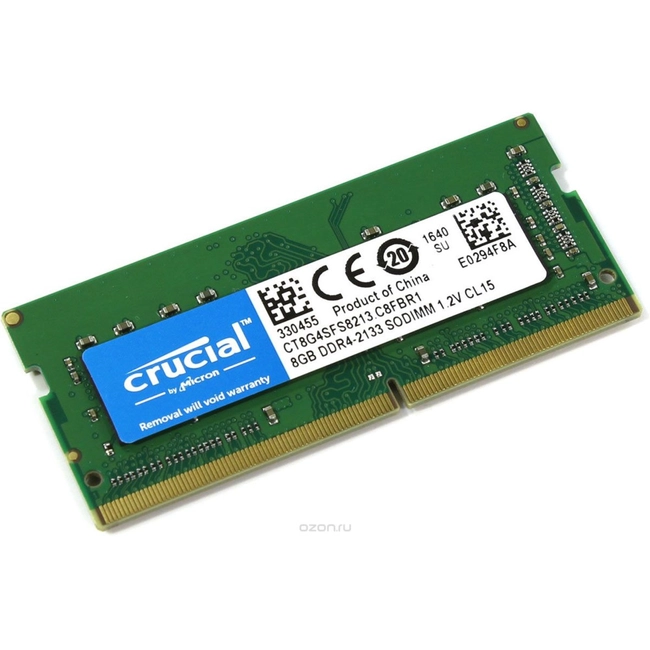 Серверная оперативная память ОЗУ Crucial 4GB DDR3 1600 MT/s PC3-12800 CT51272BD160BJ (4 ГБ, DDR3)