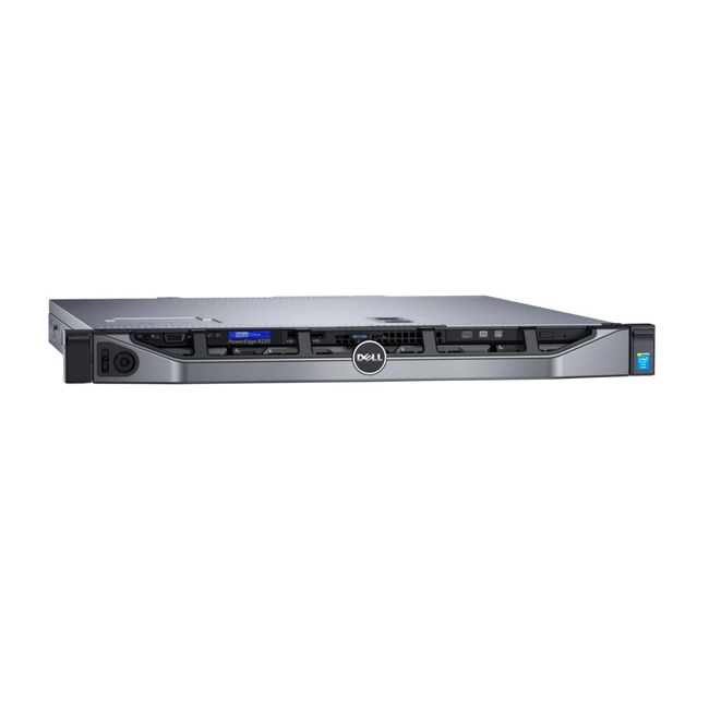Сервер Dell PowerEdge R230 210-AEXB-98 (1U Rack, Xeon E3-1230 v6, 3500 МГц, 4, 8, LFF 3.5")