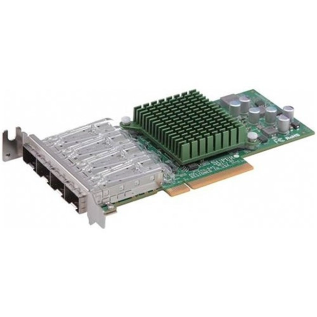 Сетевая карта Supermicro 4-port 10Gbe Standard LP with SFP+, Intel XL710-AM1 AOC-STG-I4S (SFP+)