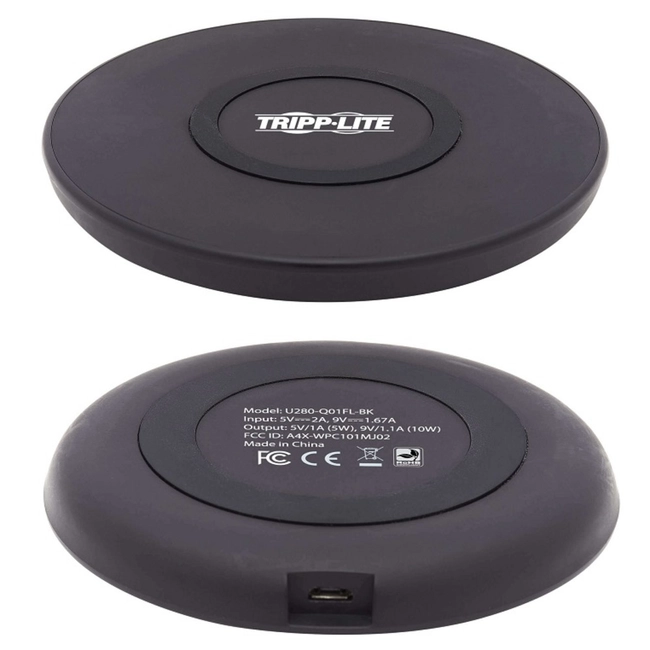 Tripp-Lite Wireless Phone Charger - 10W, U280-Q01FL-BK (10)