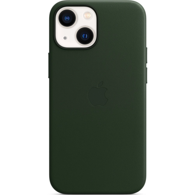 Аксессуары для смартфона Apple Чехол iPhone 13 mini Leather Case with MagSafe - Sequoia Green MM0J3ZM/A