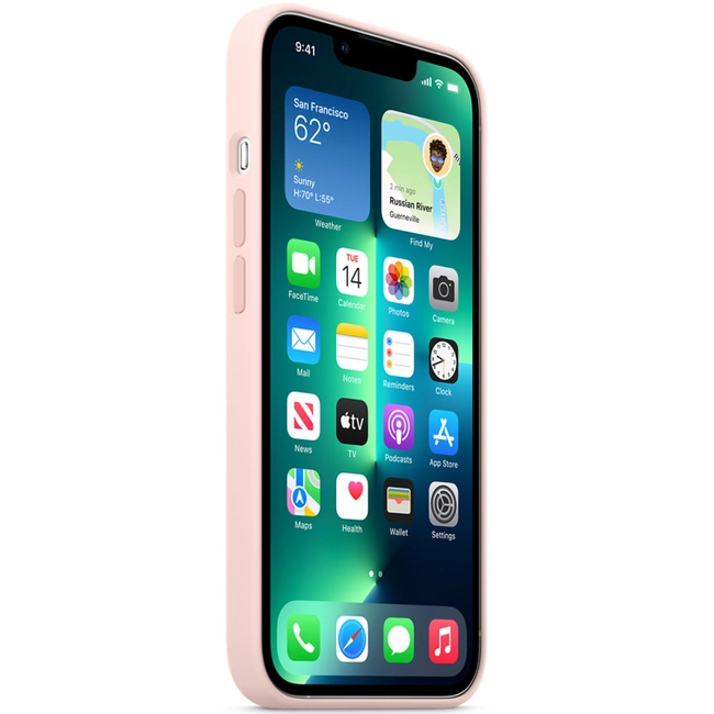 Аксессуары для смартфона Apple Чехол iPhone 13 Pro Silicone Case with MagSafe – Chalk Pink MM2H3ZM/A