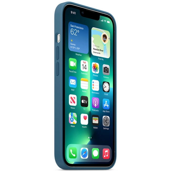 Аксессуары для смартфона Apple Чехол iPhone 13 Pro Silicone Case with MagSafe – Blue Jay MM2G3ZM/A